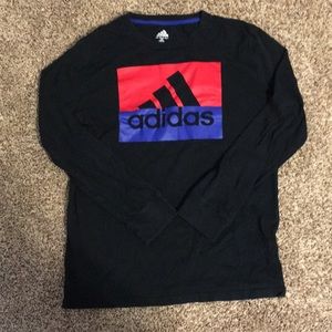 Adidas red and blue long sleeve